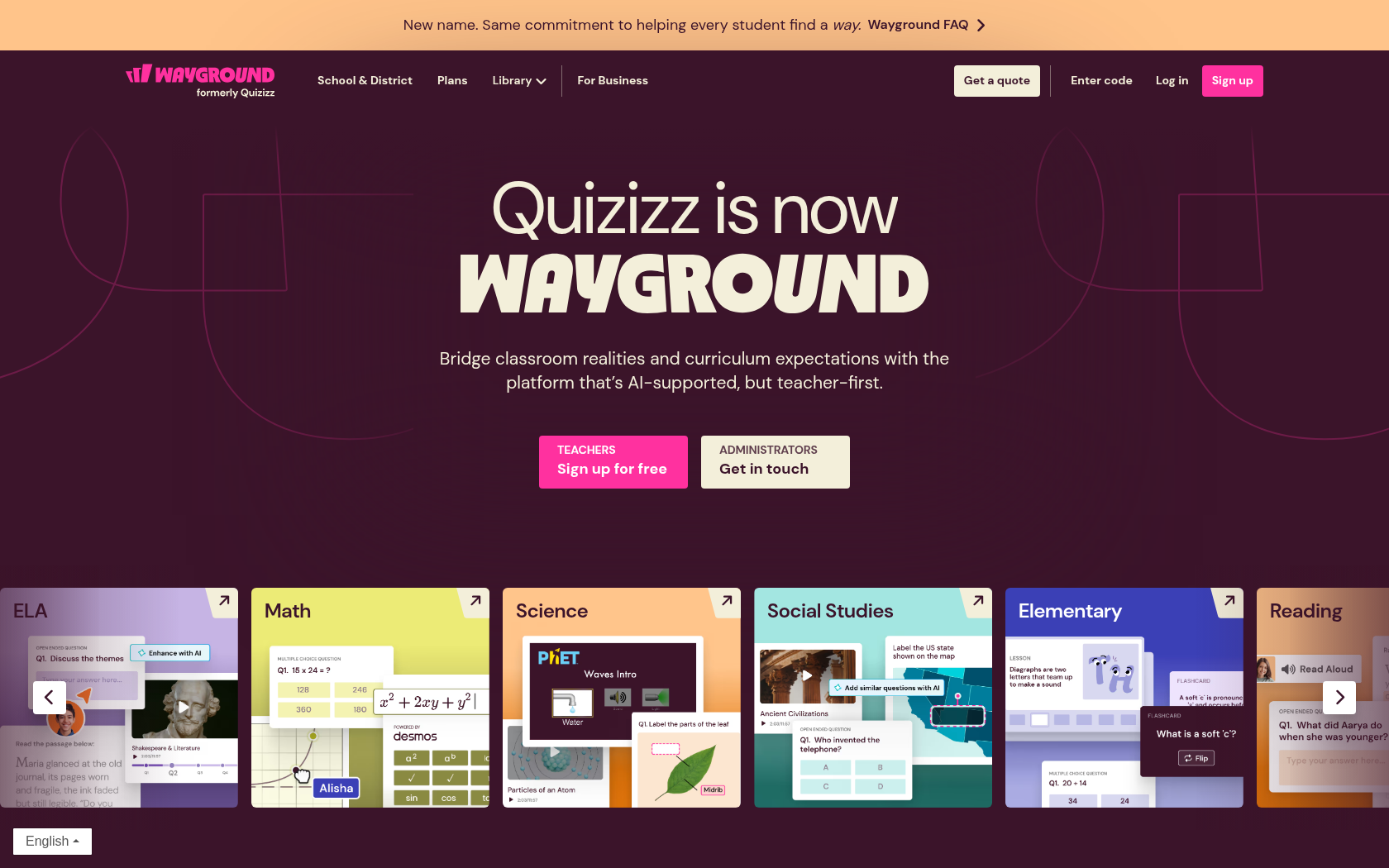 Wayground 이미지