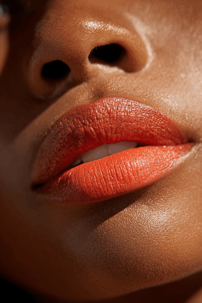 Hyper-realistic Illustration of Sun-Kissed African Female Lips