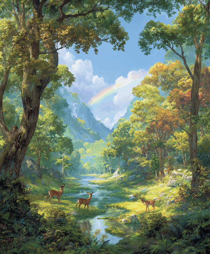 魔法の森の風景