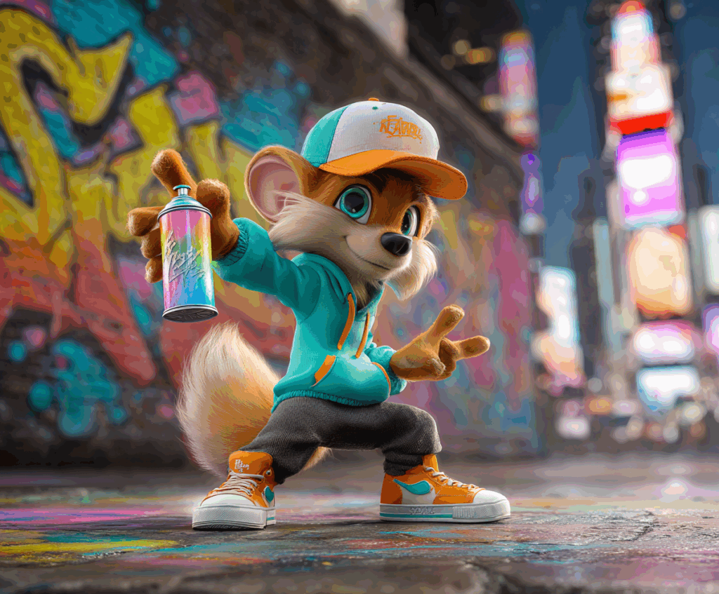 Urban Canine in Hip-hop Attire