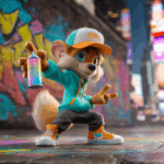 Urban Canine in Hip-hop Attire