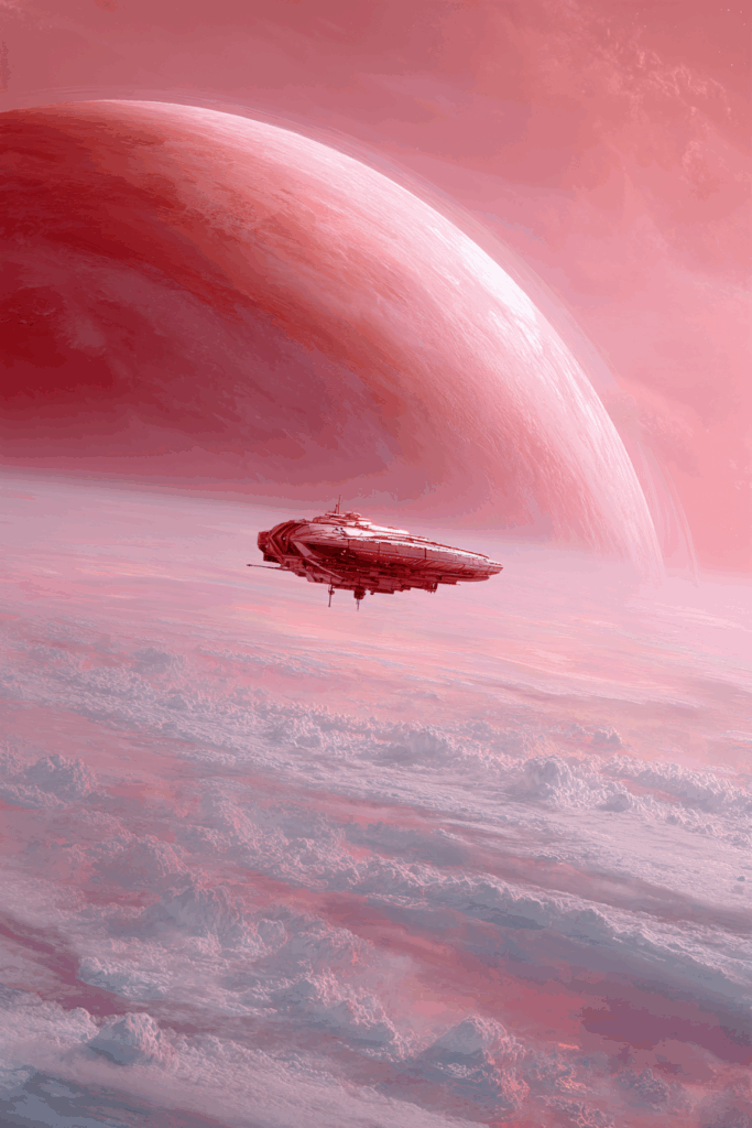 Crimson Spaceship and The Thermal Spectrum Planet