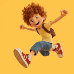 The Energetic Little Boy on a Summer Day