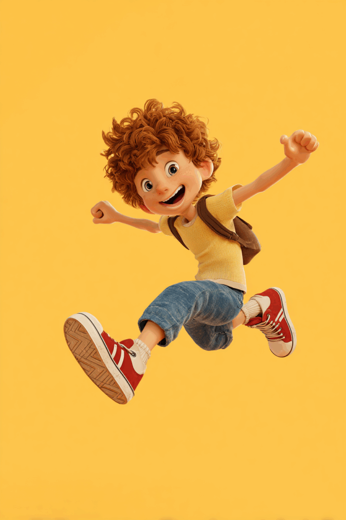 The Energetic Little Boy on a Summer Day