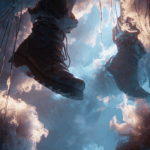 Hyper-realistic Illustration of an Abstract Pair of Boots