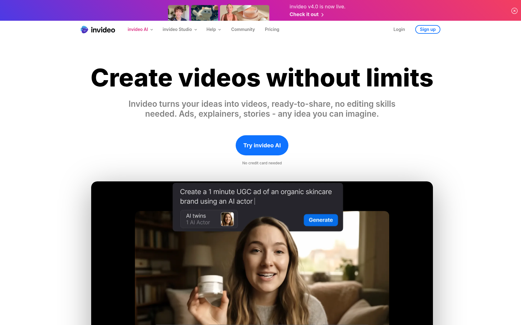 Invideo 画像