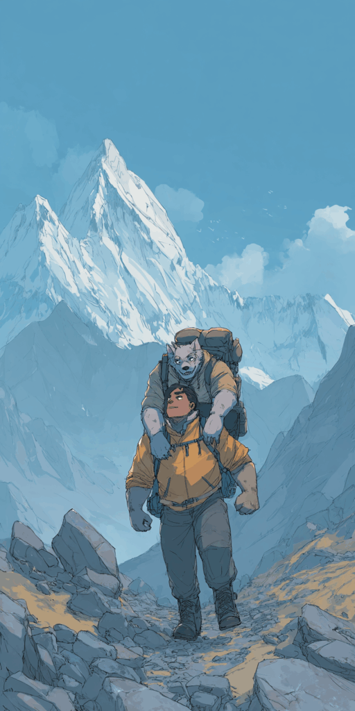 Mountain Trek with an Unusual Companion
