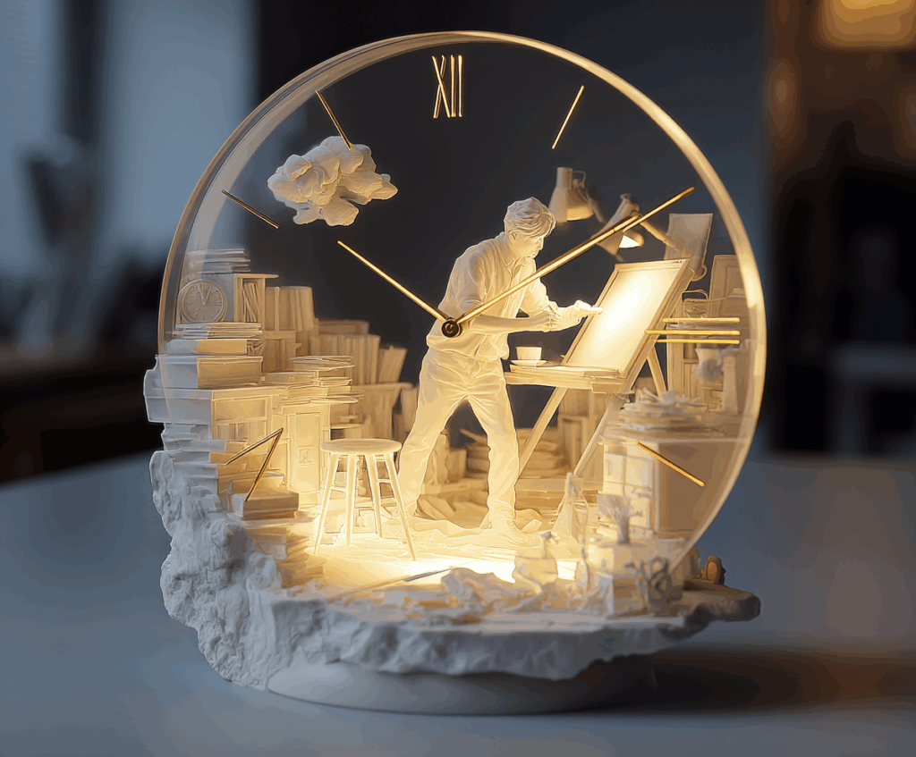 3D Artistic Clock