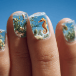 Underwater Garden Nail Art