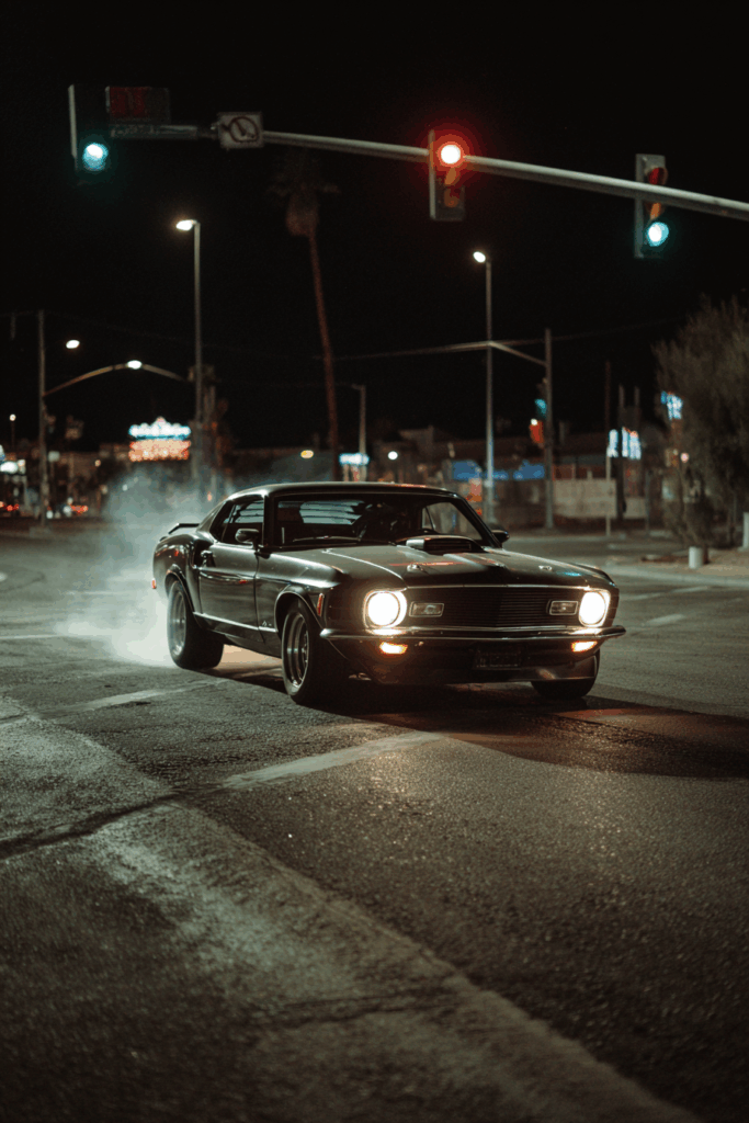 Nighttime Street Drag Race