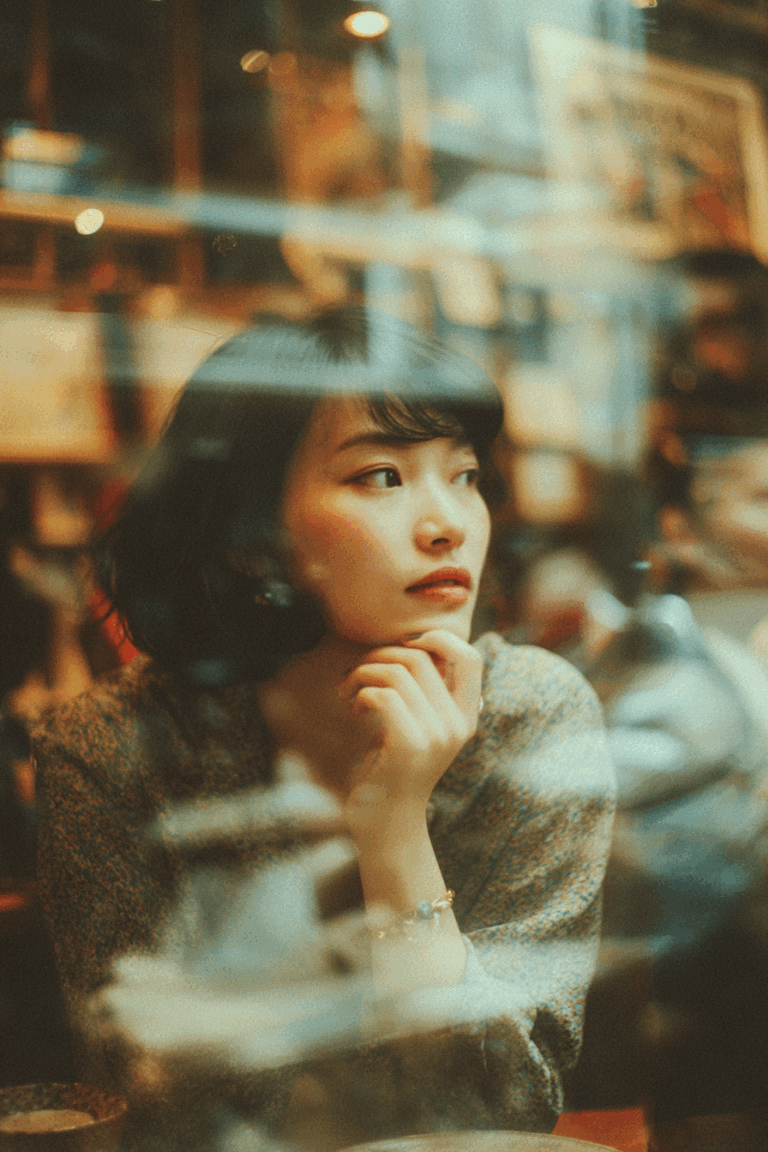 복고풍 도시 풍경 연출