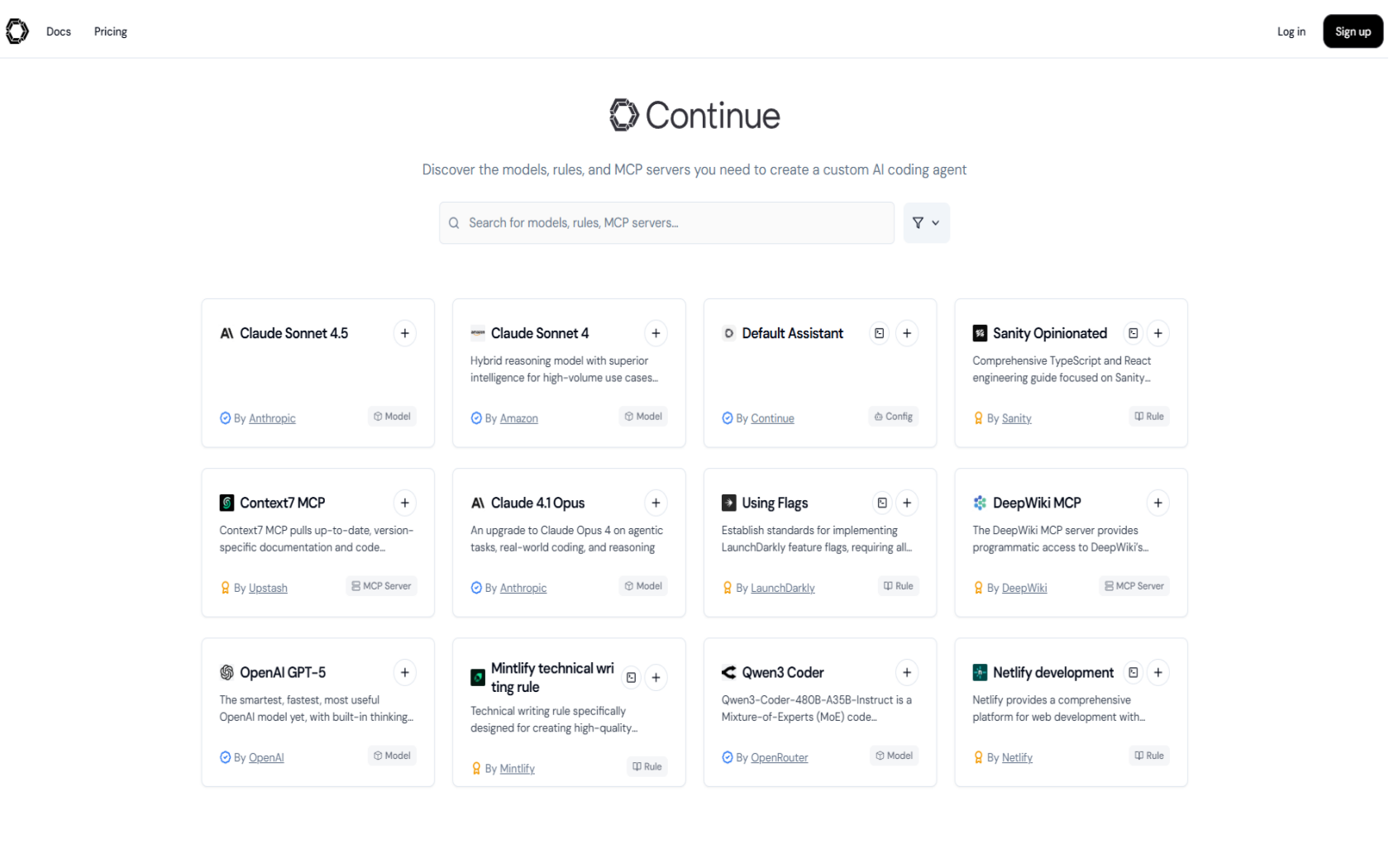 Continue Hub 이미지