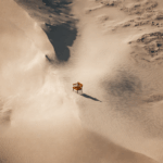 Aerial Perspective of a Minimalist Desert Scene