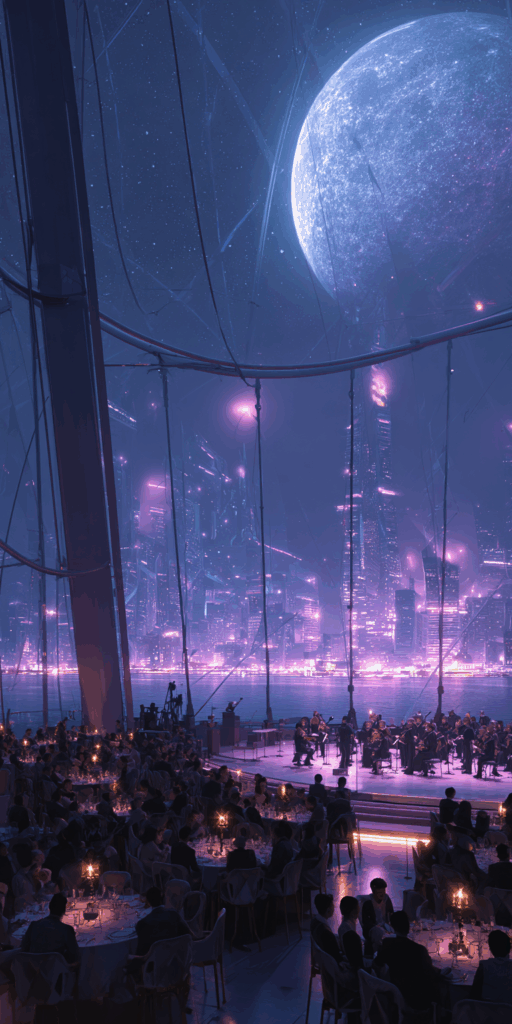 A Symphony of Light and Shadows in a Celestial City
