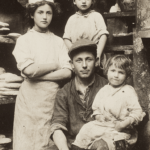 Vintage Snapshot of a Baker’s Family