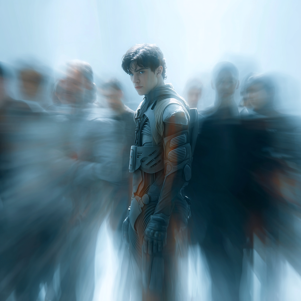 A Surreal Portrayal of an Urban Warrior