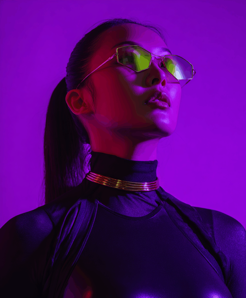 Cinematic Portrait of a Futuristic Asian Woman